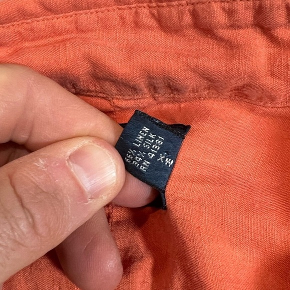 Polo Ralph Lauren M Silk Linen Blend Chinese Dragon Military Field Grade Shirt - Picture 9 of 12